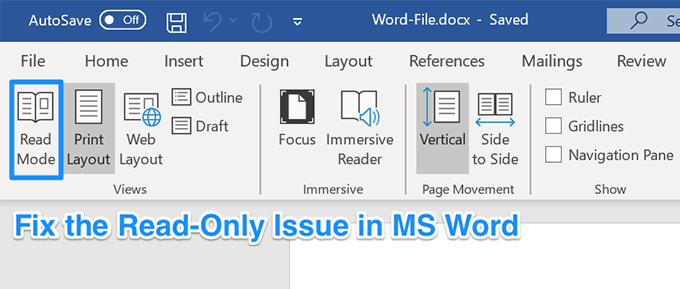 word mac document locked for edit